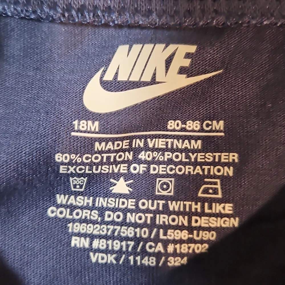 NIKE BABY TEE: BLUE: NEW WITH TAGS: SIZE 18 MTH